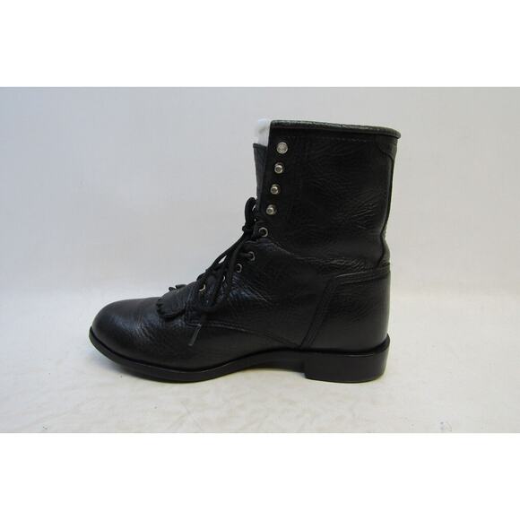 Ariat Mens Size 8.5 D Black Leather Lace Up Kilt Cowboy Western Boots main image 10